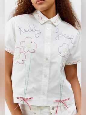 Teddy Fresh Bunch Of Flowers Short Sleeve Shirt Medium